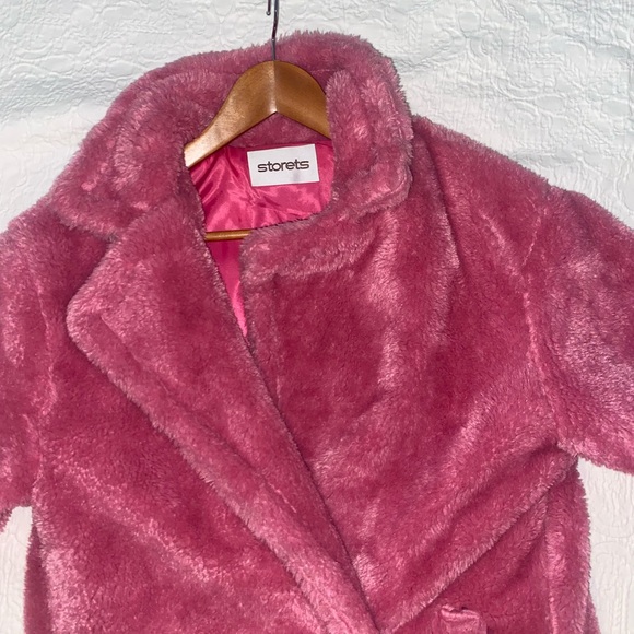 Storets Hot Pink Faux Fur Coat - Picture 3 of 5